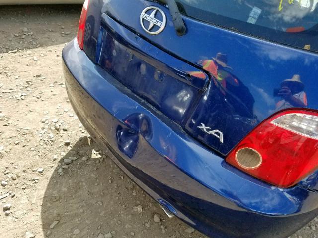 JTKKT624565020462 - 2006 TOYOTA SCION XA BLUE photo 9