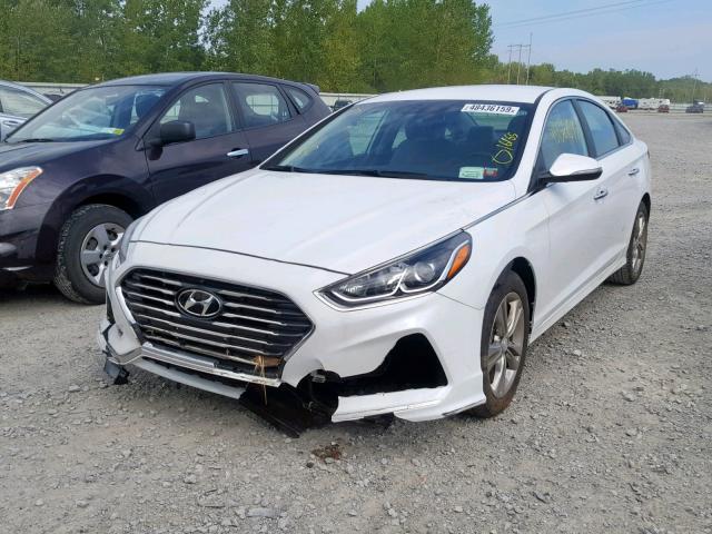 5NPE34AF4JH637985 - 2018 HYUNDAI SONATA SPO WHITE photo 2