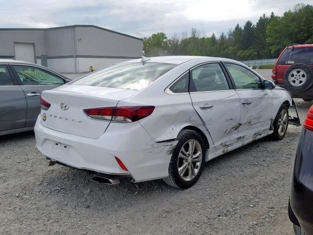 5NPE34AF4JH637985 - 2018 HYUNDAI SONATA SPO WHITE photo 4