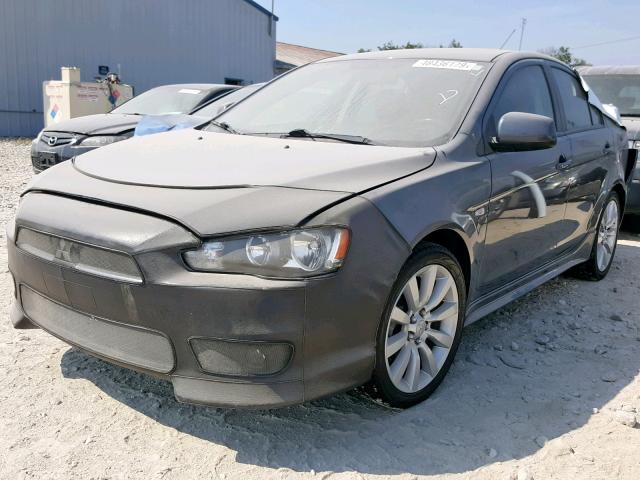 JA3AU86W19U003710 - 2009 MITSUBISHI LANCER GTS GRAY photo 2