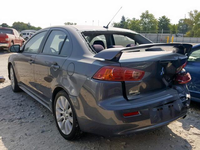 JA3AU86W19U003710 - 2009 MITSUBISHI LANCER GTS GRAY photo 3