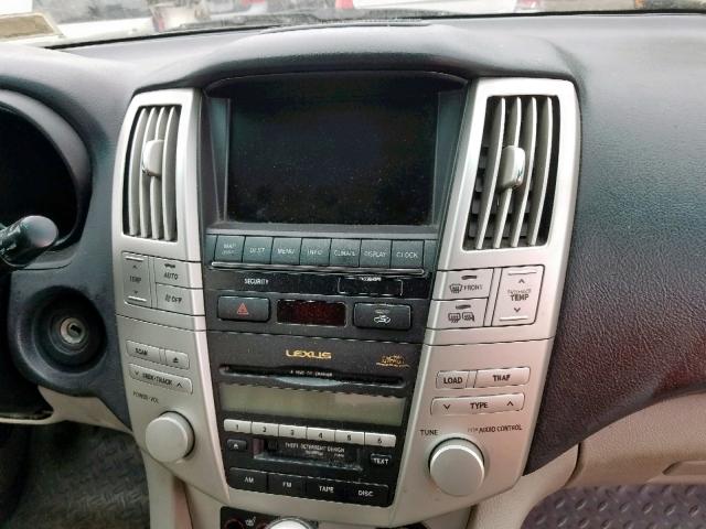 JTJHW31U960032603 - 2006 LEXUS RX 400 CHARCOAL photo 9