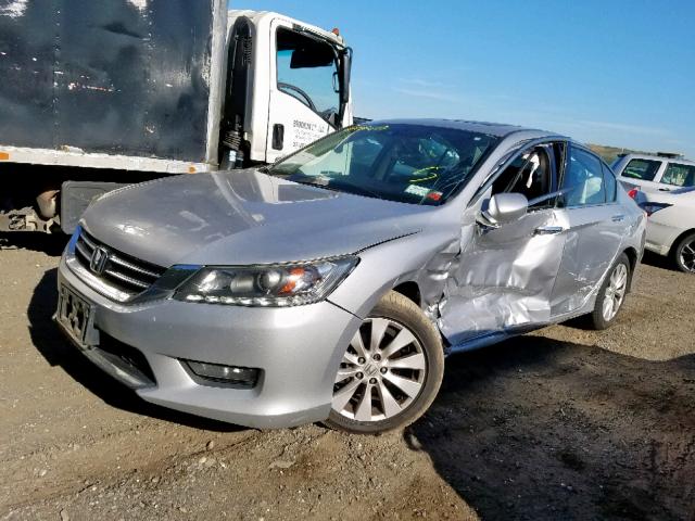 1HGCR3F87EA023635 - 2014 HONDA ACCORD EXL SILVER photo 2