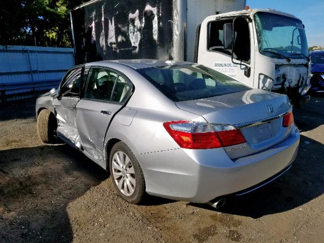 1HGCR3F87EA023635 - 2014 HONDA ACCORD EXL SILVER photo 3