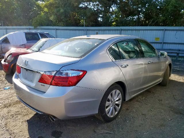 1HGCR3F87EA023635 - 2014 HONDA ACCORD EXL SILVER photo 4