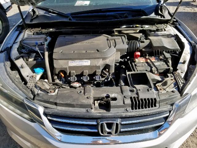 1HGCR3F87EA023635 - 2014 HONDA ACCORD EXL SILVER photo 7