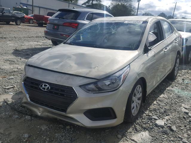 3KPC24A38JE027169 - 2018 HYUNDAI ACCENT SEL SILVER photo 2