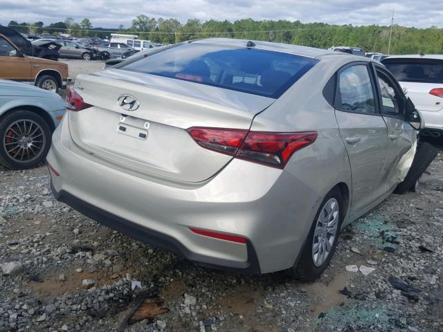 3KPC24A38JE027169 - 2018 HYUNDAI ACCENT SEL SILVER photo 4