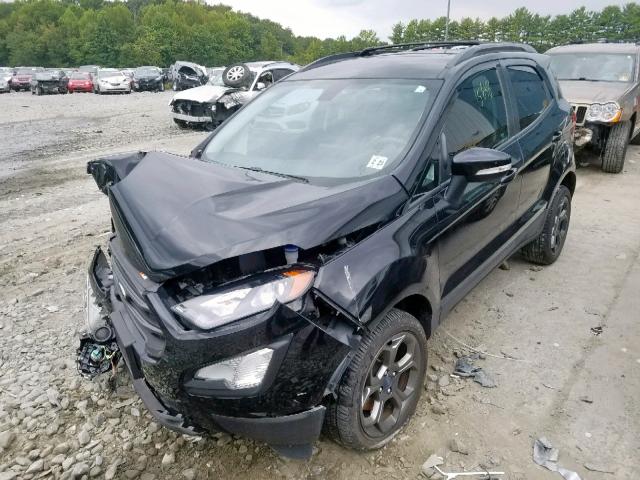 MAJ6P1CL4JC162415 - 2018 FORD ECOSPORT S BLACK photo 2