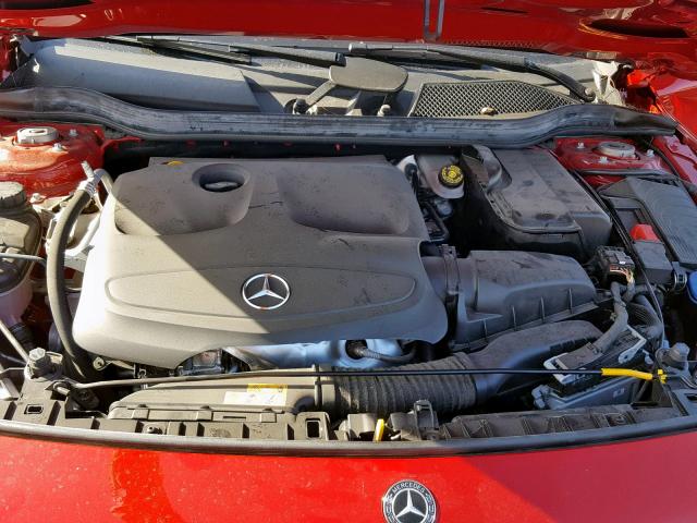 WDCTG4EB4JJ459533 - 2018 MERCEDES-BENZ GLA 250 RED photo 7