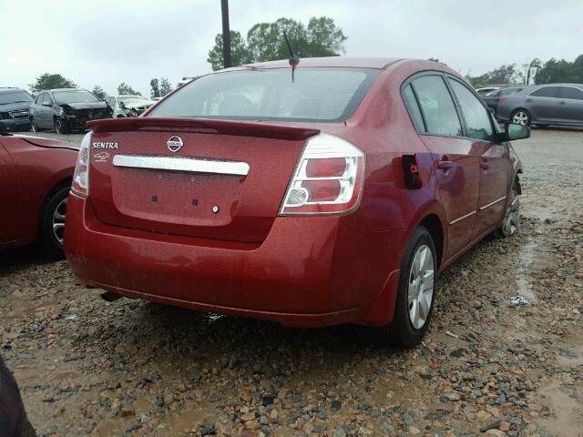 3N1AB6AP2CL630013 - 2012 NISSAN SENTRA 2.0 BURGUNDY photo 4