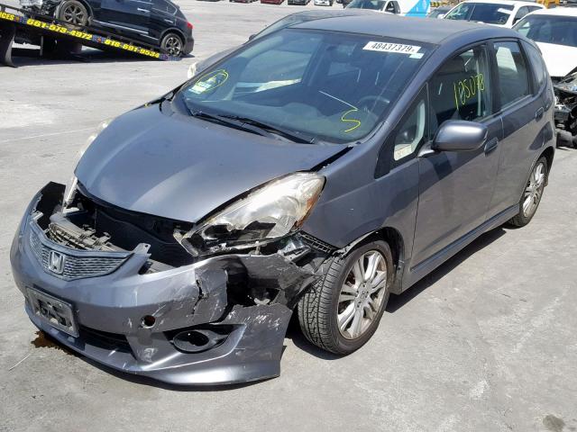 JHMGE8H68BS002396 - 2011 HONDA FIT SPORT GRAY photo 2