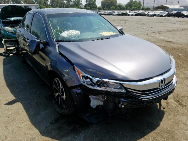 1HGCR2F88GA073196 - 2016 HONDA ACCORD EXL GRAY photo 1