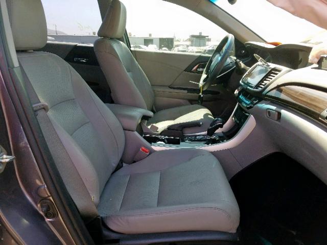 1HGCR2F88GA073196 - 2016 HONDA ACCORD EXL GRAY photo 5