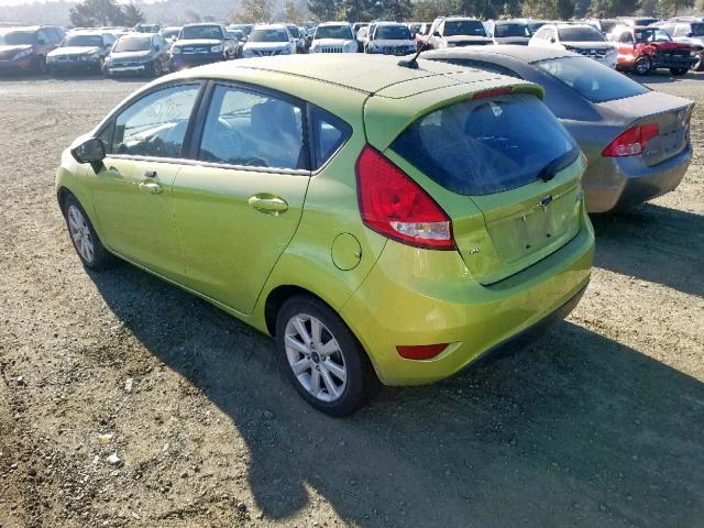 3FADP4EJ7BM122186 - 2011 FORD FIESTA SE GREEN photo 3