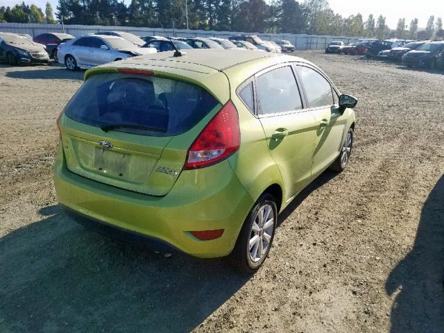 3FADP4EJ7BM122186 - 2011 FORD FIESTA SE GREEN photo 4