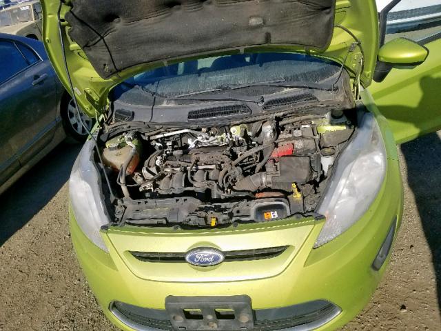 3FADP4EJ7BM122186 - 2011 FORD FIESTA SE GREEN photo 7