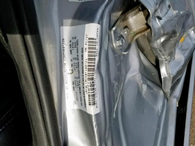 JM1BL1M5XB1488124 - 2011 MAZDA 3 S SILVER photo 10