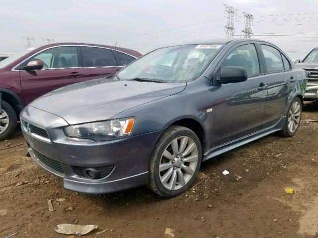 JA3AU86U88U017682 - 2008 MITSUBISHI LANCER GTS GRAY photo 2