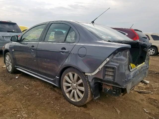 JA3AU86U88U017682 - 2008 MITSUBISHI LANCER GTS GRAY photo 3