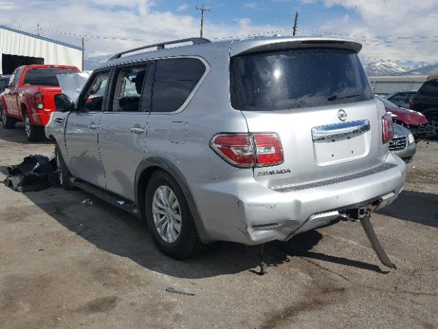 JN8AY2NC5H9509332 - 2017 NISSAN ARMADA SV SILVER photo 3