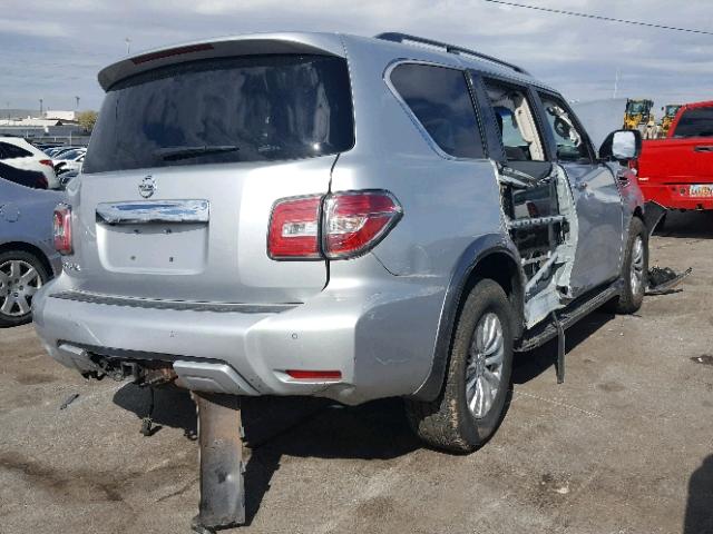 JN8AY2NC5H9509332 - 2017 NISSAN ARMADA SV SILVER photo 4