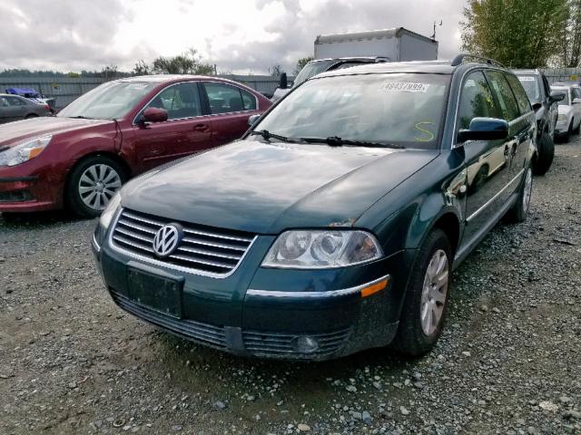 WVWVD63B42E370352 - 2002 VOLKSWAGEN PASSAT GLS GREEN photo 2