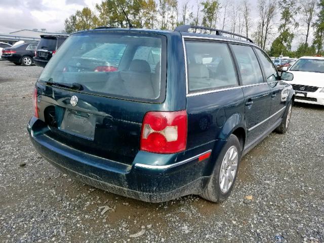 WVWVD63B42E370352 - 2002 VOLKSWAGEN PASSAT GLS GREEN photo 4