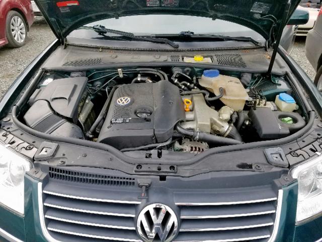 WVWVD63B42E370352 - 2002 VOLKSWAGEN PASSAT GLS GREEN photo 7