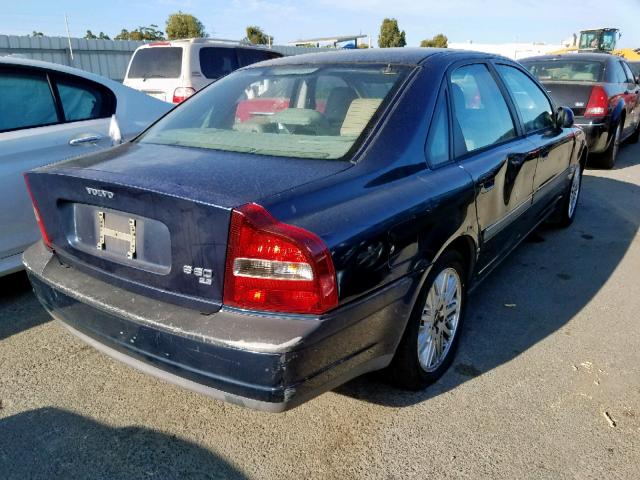 YV1TS94D411150093 - 2001 VOLVO S80 BLUE photo 4