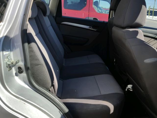 KL1TD6DE7AB052281 - 2010 CHEVROLET AVEO LS SILVER photo 6