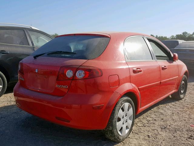 KL5JD66Z87K511266 - 2007 SUZUKI RENO BASE RED photo 4