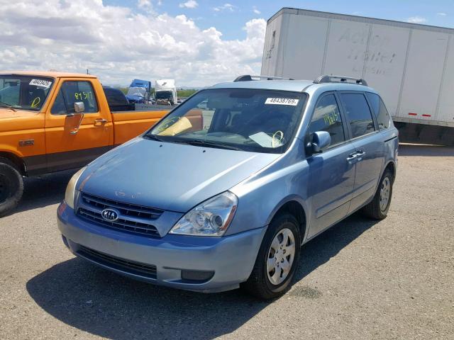 KNDMB133286206999 - 2008 KIA SEDONA BLUE photo 2