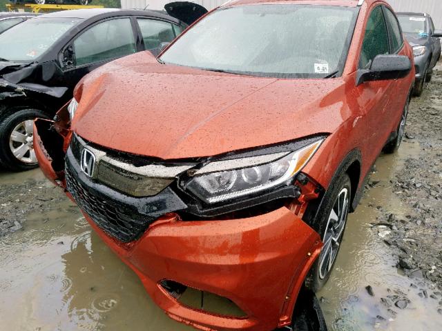 3CZRU6H1XKG715274 - 2019 HONDA HR-V SPORT ORANGE photo 9