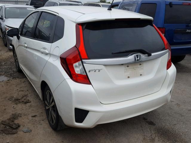 3HGGK5H87FM711878 - 2015 HONDA FIT EX WHITE photo 3