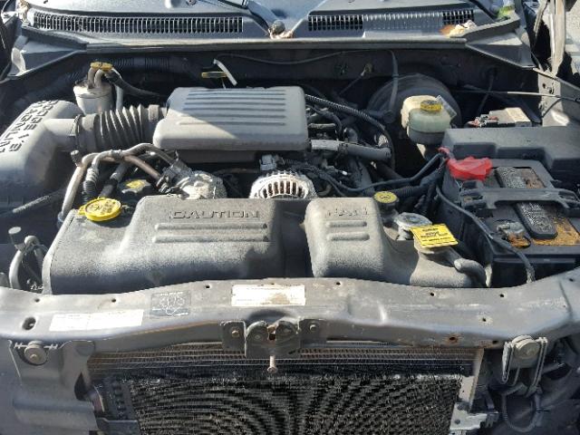 1B7HG38NX2S591722 - 2002 DODGE DAKOTA QUA GRAY photo 7