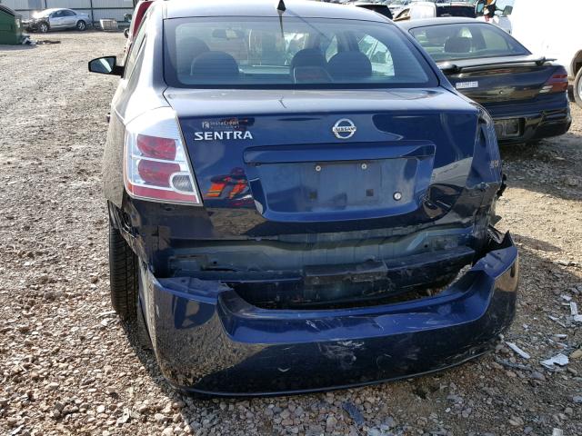 3N1AB61E19L657694 - 2009 NISSAN SENTRA 2.0 BLUE photo 9