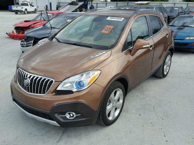 KL4CJCSB1GB664942 - 2016 BUICK ENCORE BROWN photo 2