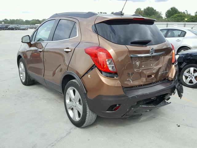 KL4CJCSB1GB664942 - 2016 BUICK ENCORE BROWN photo 3