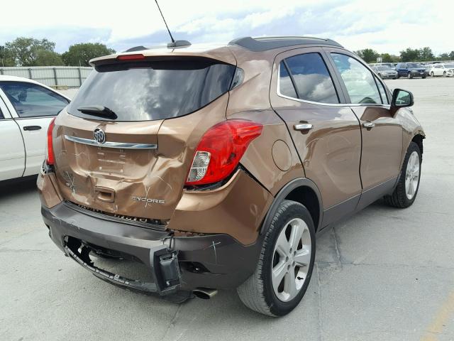KL4CJCSB1GB664942 - 2016 BUICK ENCORE BROWN photo 4