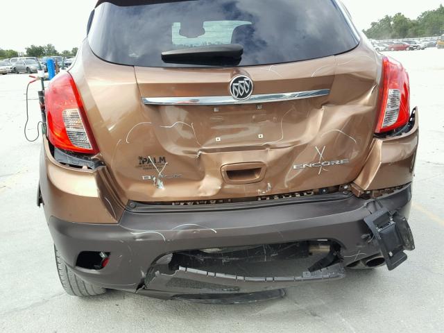 KL4CJCSB1GB664942 - 2016 BUICK ENCORE BROWN photo 9