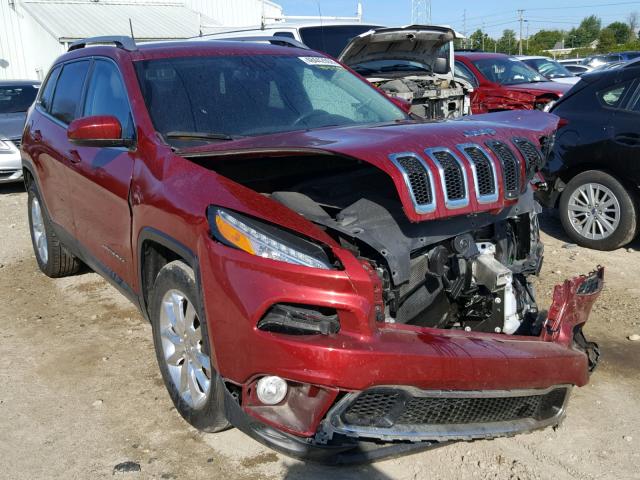 1C4PJMDS4GW280110 - 2016 JEEP CHEROKEE L MAROON photo 1