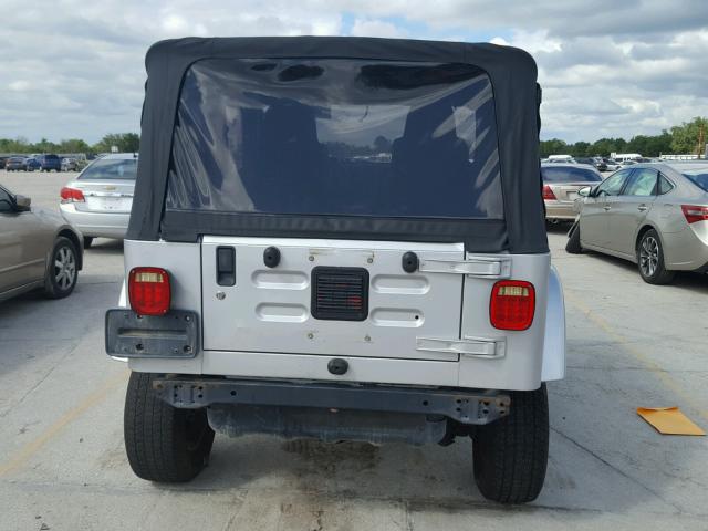 1J4FA69S63P339091 - 2003 JEEP WRANGLER / SILVER photo 6