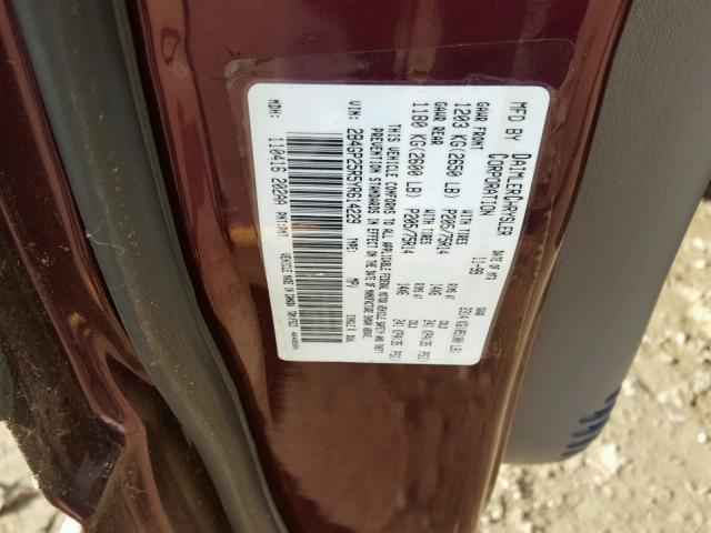 2B4GP25R5YR614229 - 2000 DODGE CARAVAN PURPLE photo 10