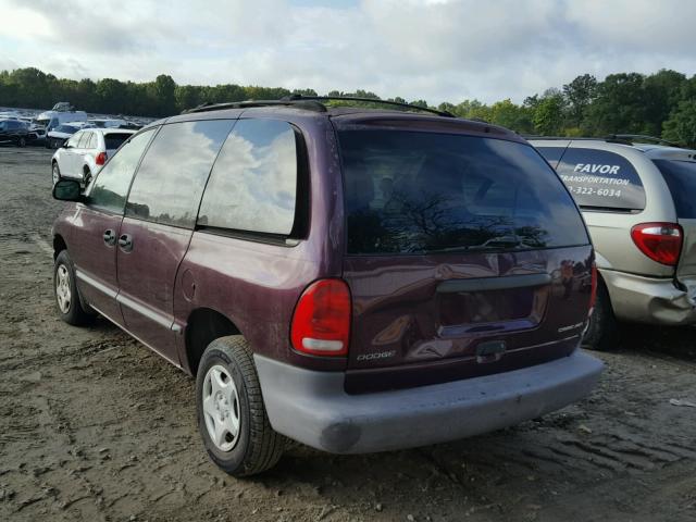 2B4GP25R5YR614229 - 2000 DODGE CARAVAN PURPLE photo 3