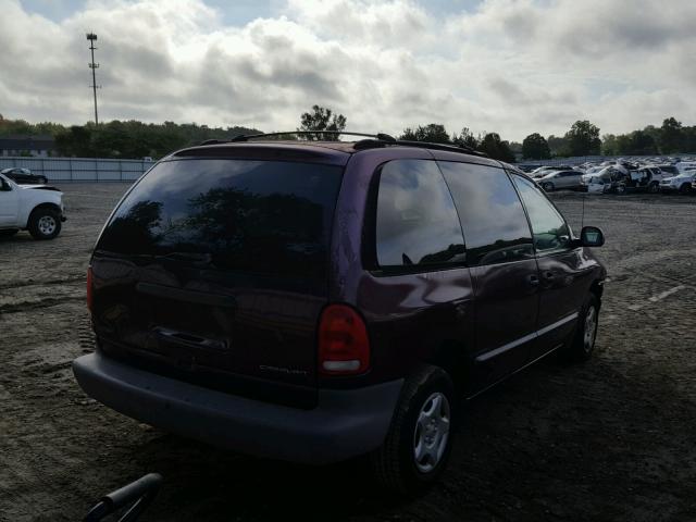 2B4GP25R5YR614229 - 2000 DODGE CARAVAN PURPLE photo 4