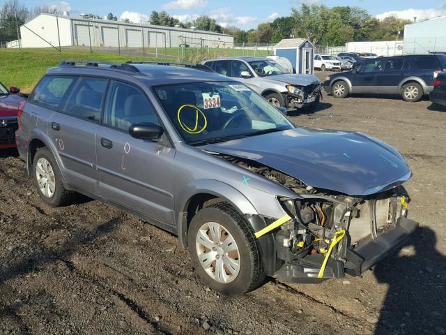 4S4BP60CX87338666 - 2008 SUBARU OUTBACK SILVER photo 1