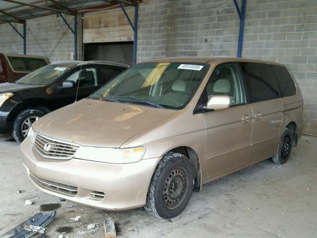 2HKRL1858YH555801 - 2000 HONDA ODYSSEY LX GOLD photo 2