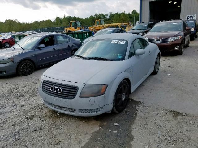 TRUWX28N711011435 - 2001 AUDI TT QUATTRO GRAY photo 2