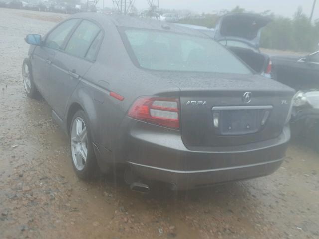 19UUA66227A008732 - 2007 ACURA TL GRAY photo 3